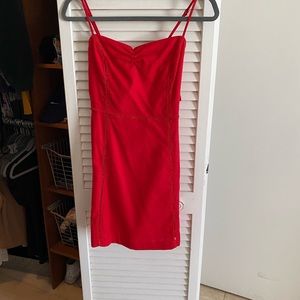 Lush mini red dress